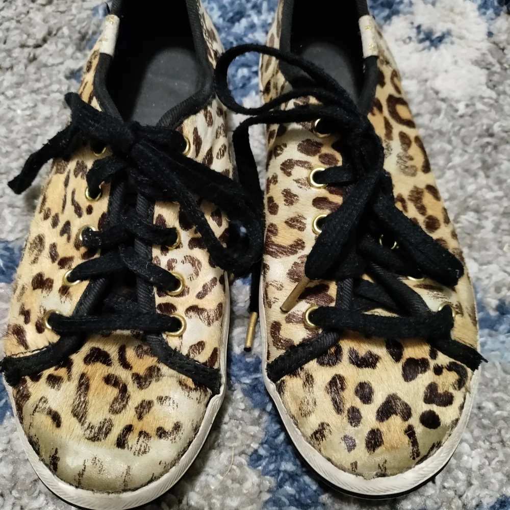 Keds for Kate Spade girl's leopard print sneakers size 13